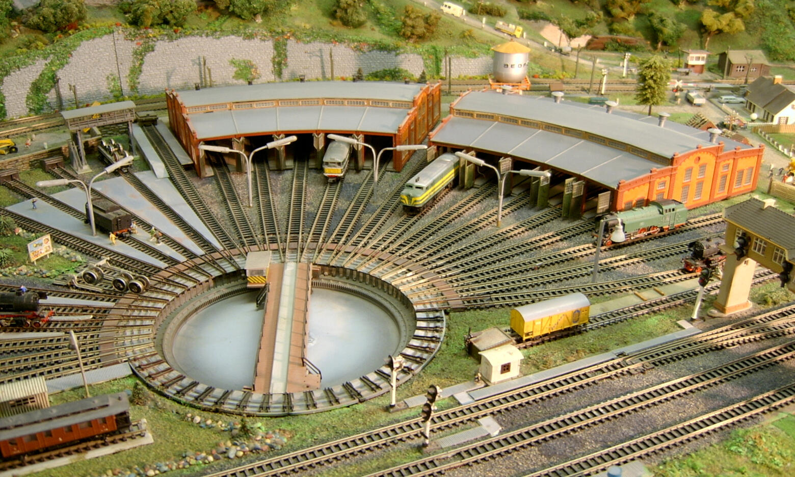 Roundhouse in the yards Roundhouse in the yards