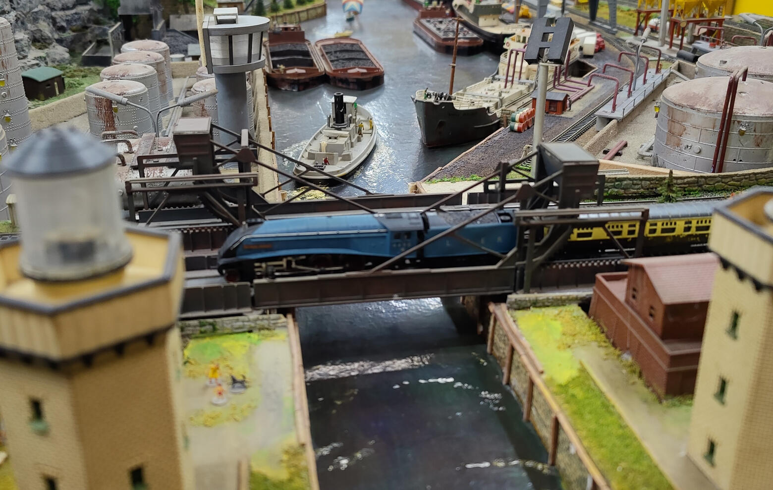 Thomas on the bridge.